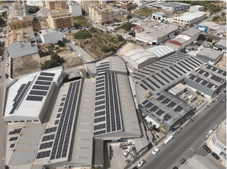 Oblique RGB image of a roof project